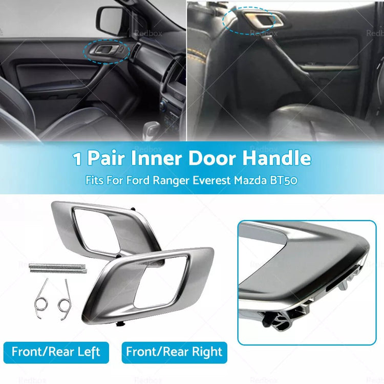 2x Inner Door Handle For Ford Ranger Everest Mazda BT50 12-21