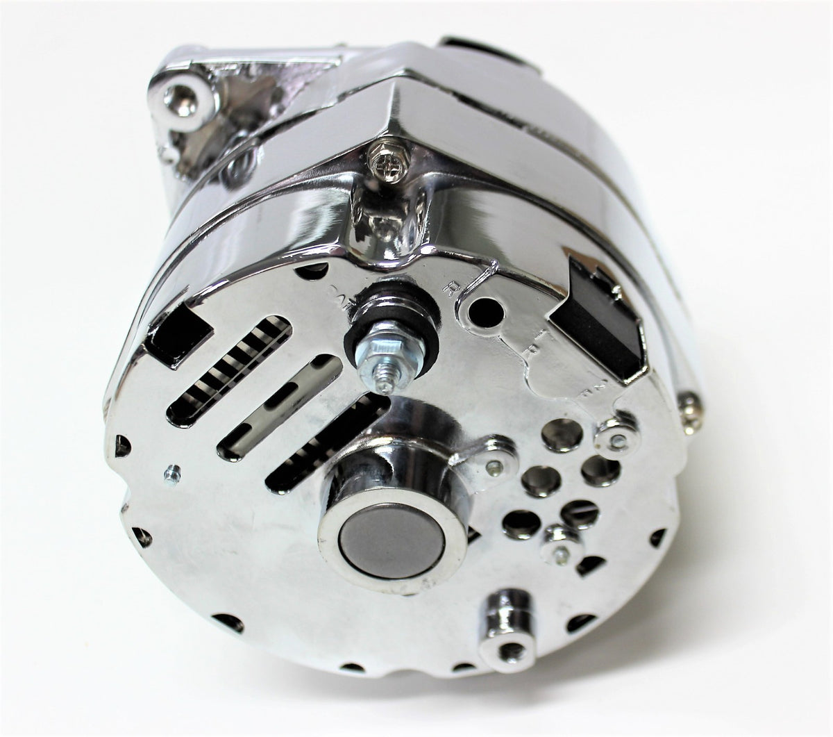Chev GM Alternator Chrome 105 Amp Single Wire Internal Regulator Hot Rod Holden