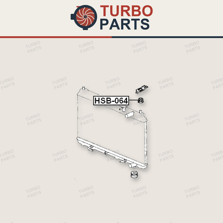 Acura Cl YA1 Mount Rubber Radiator