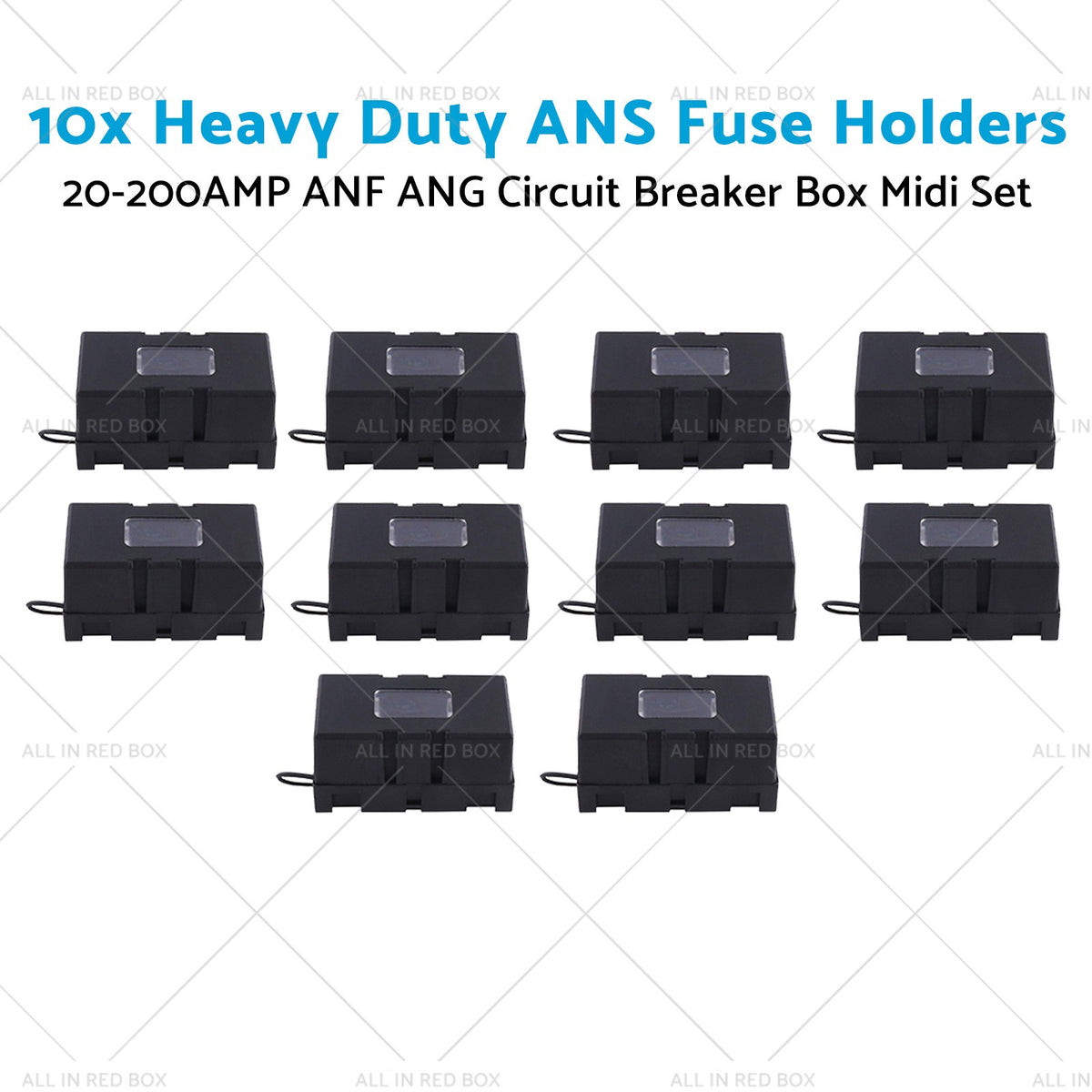10x ANS Fuse Holder 20-200AMP ANF ANG Heavy Duty Circuit Breaker Box Midi