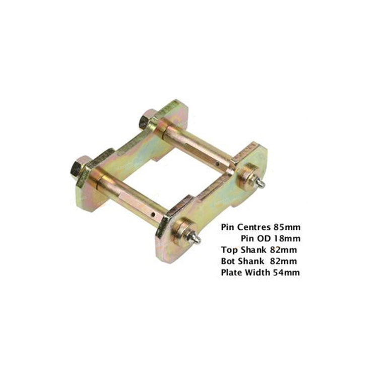 2 Rear Leaf Spring Greasable Shackles for Nissan Patrol GU 4X4 Cab Chassis 99-14