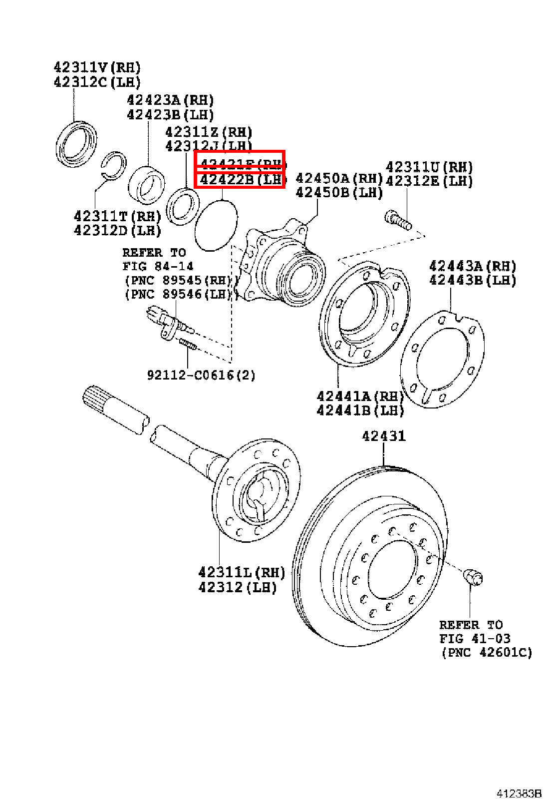 Genuine Tacoma TRN260 TRN245 TRN240 TRN225 Rear Axle Bearing Seal O Ring x2