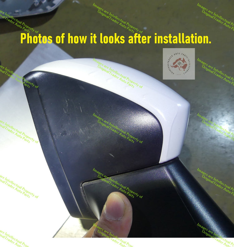 Right Side Mirror Cover Cap Housing for Toyota Corolla E210 Glacier White 040