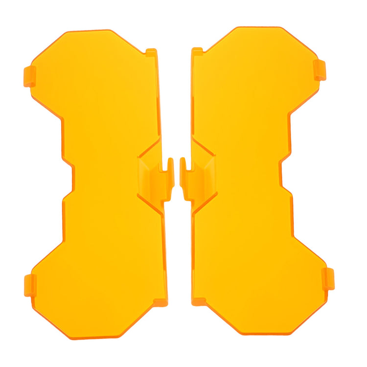 4x 7inch Round LED Light Covers Amber For Maxpeedingrods Driving Light Pods