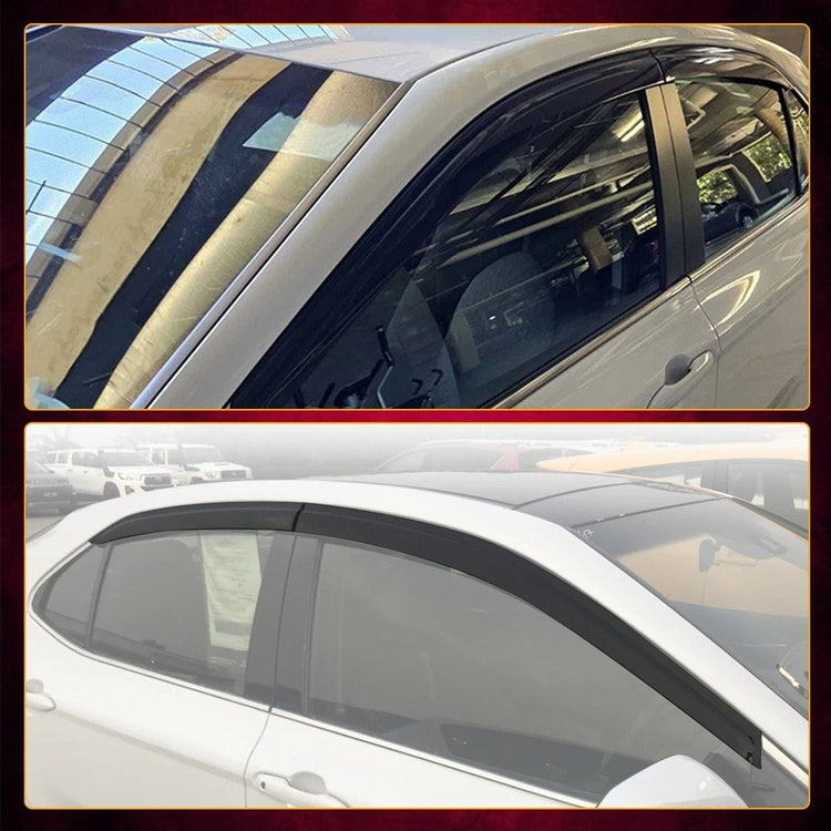 Full Set Weathershields Window Visors For Toyota Camry XV70 Sedan 2017-24 Black