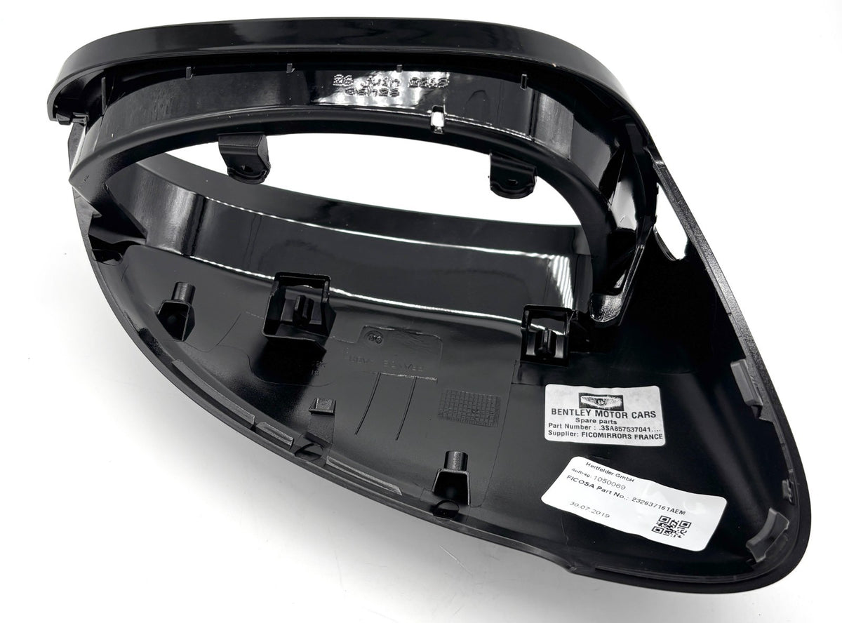Genuine Bentley Black Upper Left Rear View Mirror Cap 3SA857537041 3SA857537