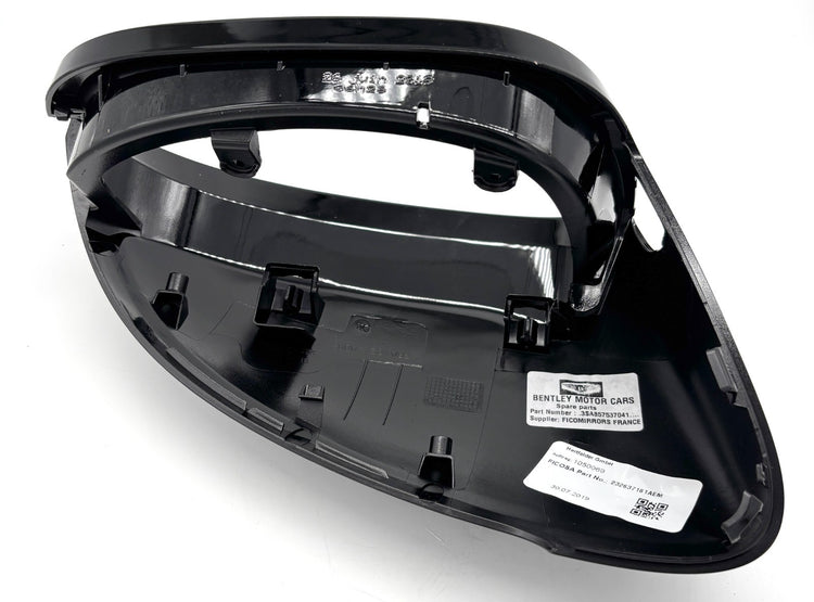 Genuine Bentley Black Upper Left Rear View Mirror Cap 3SA857537041 3SA857537