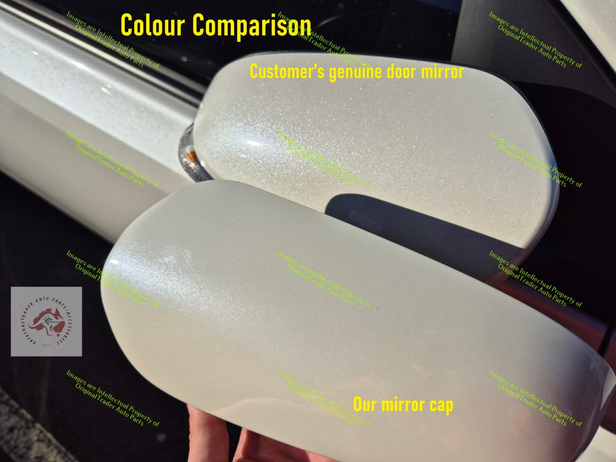 Right Side Mirror Case Cap Cover for Toyota Corolla E180 Crystal Pearl White 070