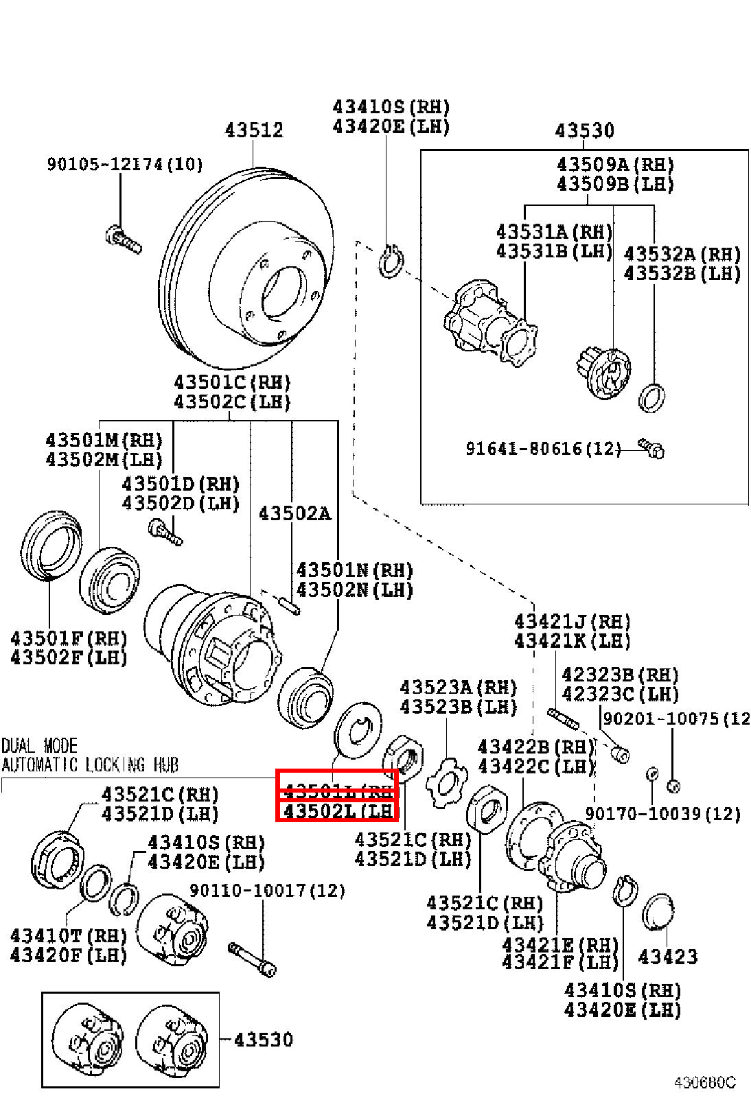 Genuine Dyna ToyoAce KDY281 KDY280 KDY271 KDY270 Front Axle Lock Washer x2