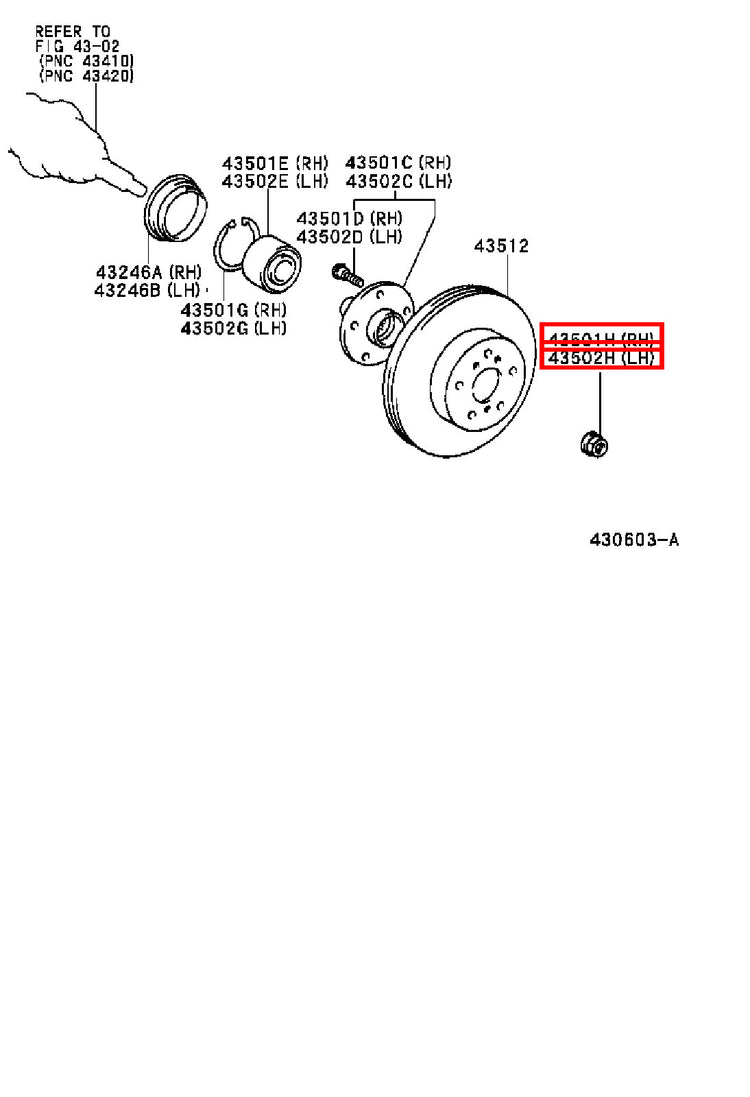 Genuine Auris NZE154 NZE151 NRE185 NRE180 NRE150 NDE180 Front Axle Shaft Nut