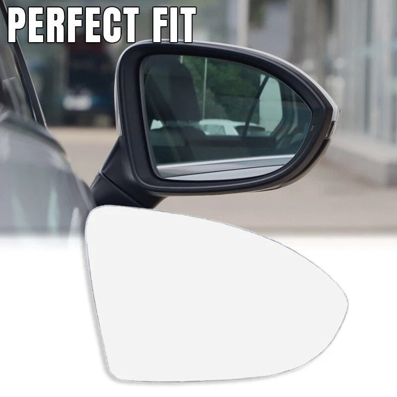 Right Side Mirror Glass for VW GOLF MK7 MK7.5 2013-2018 With Heated Convex Base