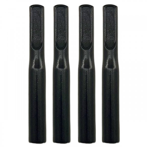 Black Ford Headless Cast Metal Door Lock Knobs - Set of 4