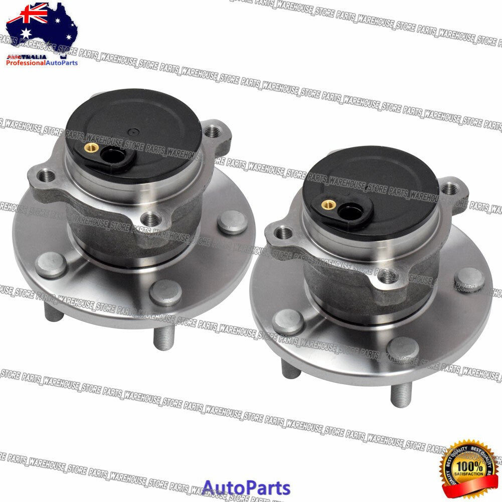Pair Rear Wheel Bearing Hub Assy For Mazda 3 BK BL Inc MPS & SP 2003-2014 ABS