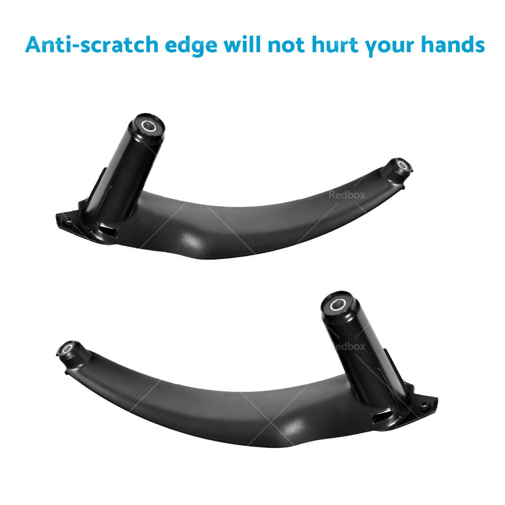Pair LH+RH Door Handle Pull Trim Cover Black Suitable for BMW X5 E70 X6 E71 E72