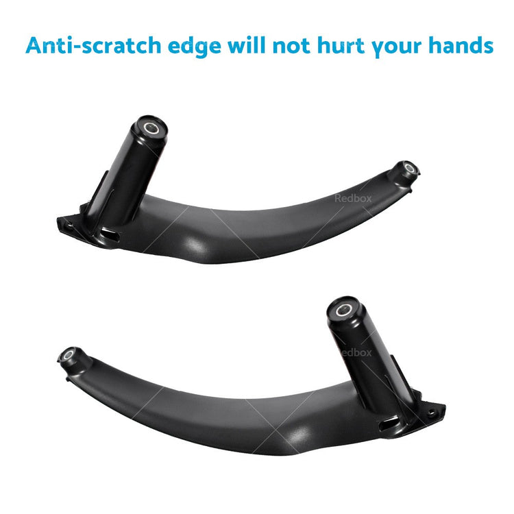 Pair LH+RH Door Handle Pull Trim Cover Black Suitable for BMW X5 E70 X6 E71 E72