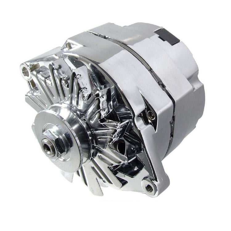 Aeroflow 140amp alternator chrome for Ford Mustang 289 Windsor V8
