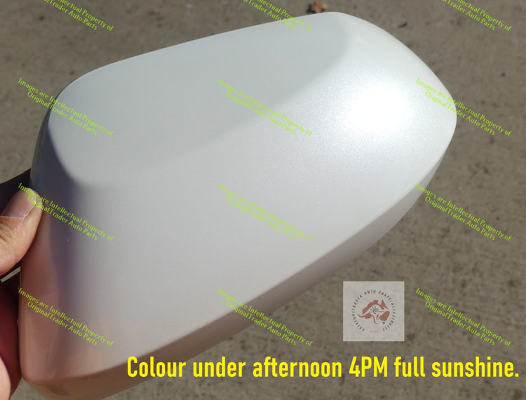 Left Door Mirror Cap Housing for Toyota Corolla E210 Series Frosted White 089
