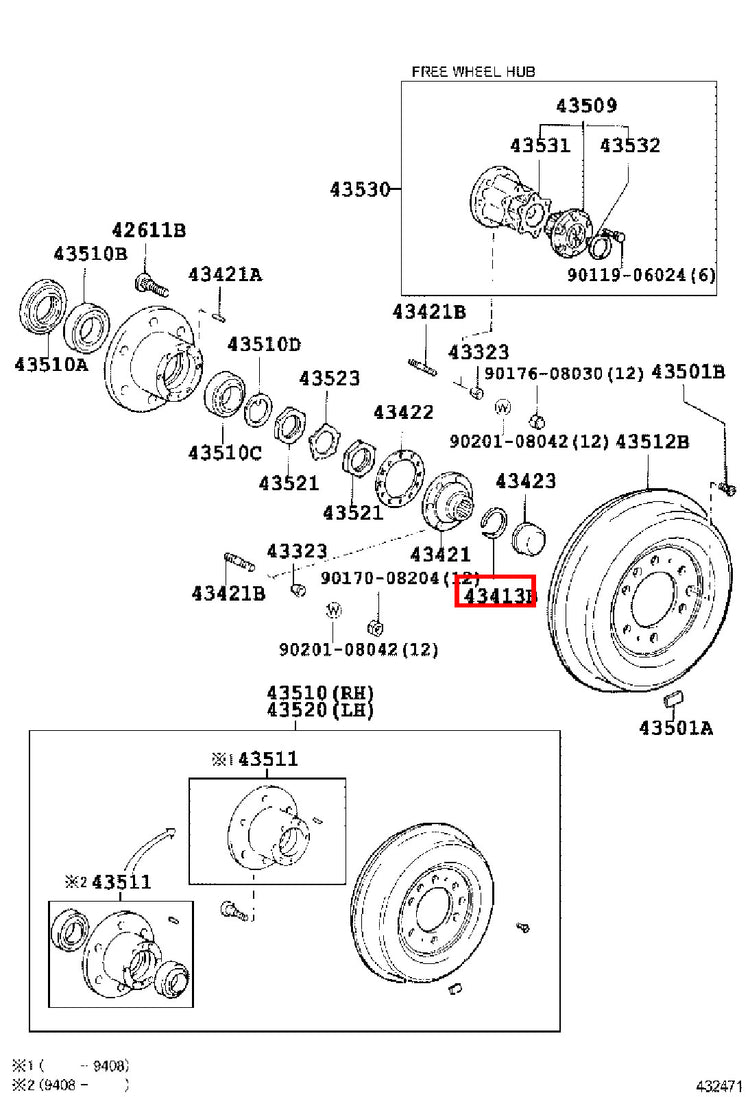 Genuine LandCruiser HDJ80 HDJ79 HDJ78 Front Axle Outer CV Circlip Snap Ring
