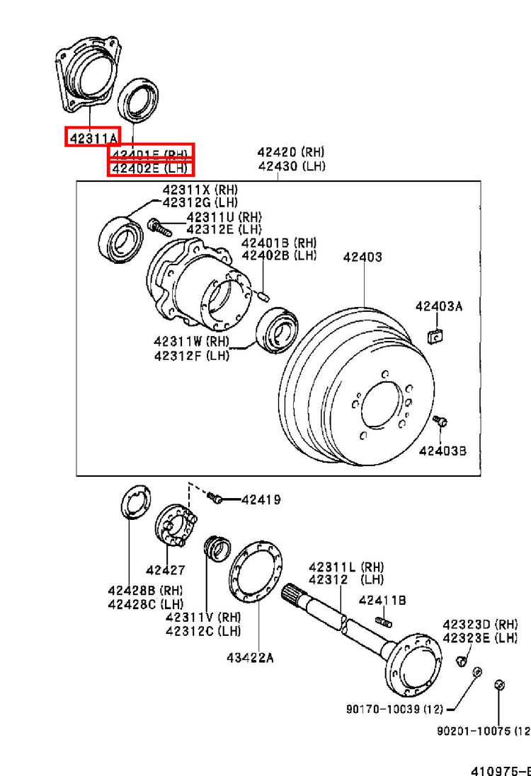 Genuine LandCruiser VDJ79 VDJ78 VDJ76 Wheel Bearing Hub Oil Seal