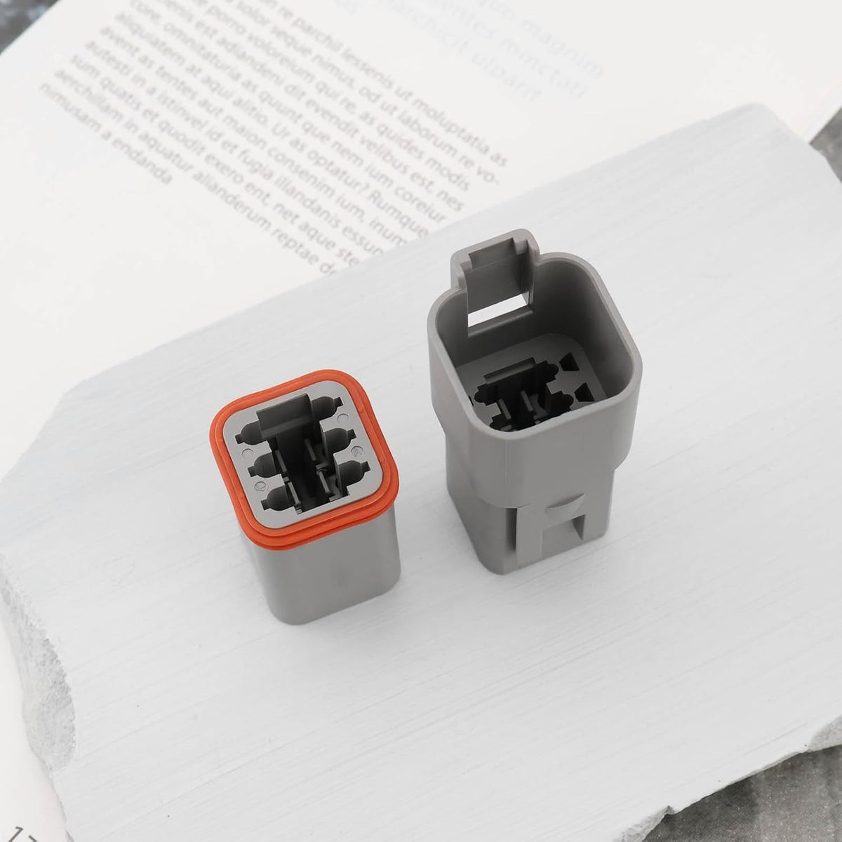 2Set 6 Pin Waterproof Electrical Connector Kit DT04-6P DT06-6S Compatible with D