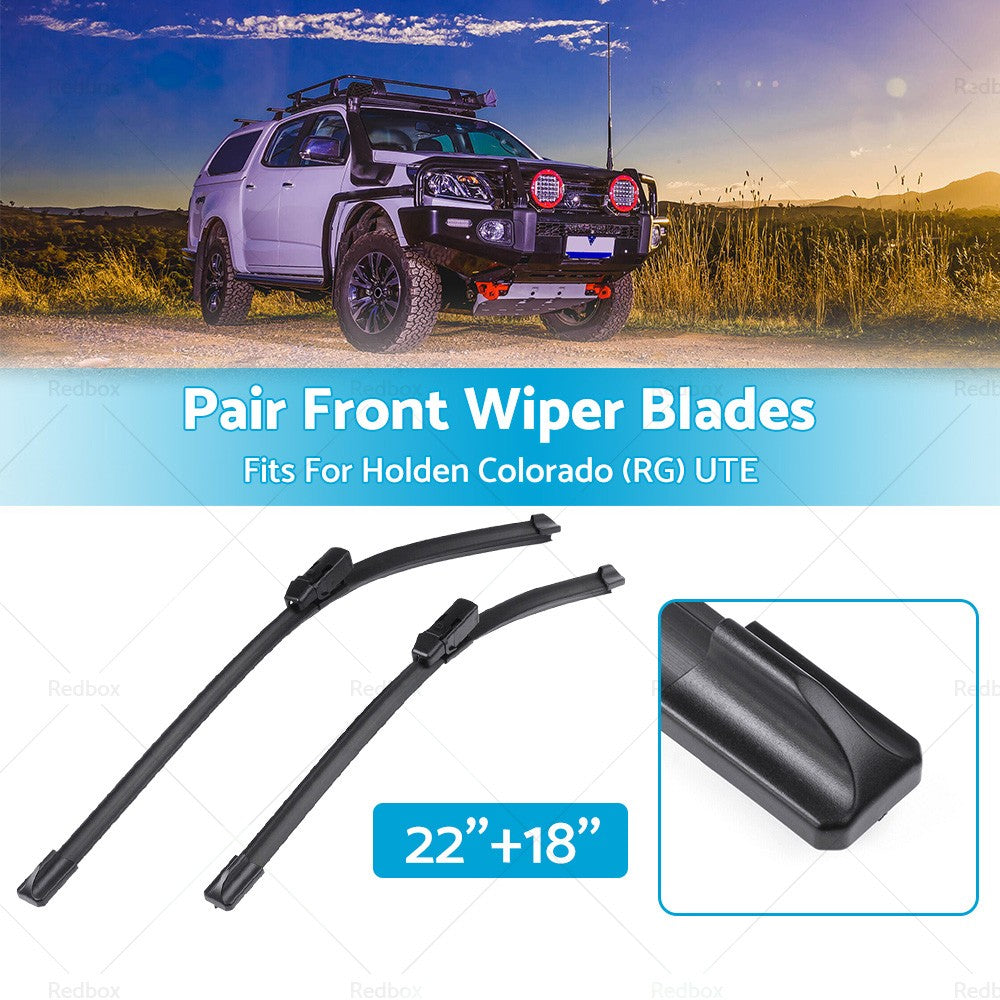 Pair Front Windscreen Wiper Blades 22''18''Suitable for Holden Colorado RG 12-17