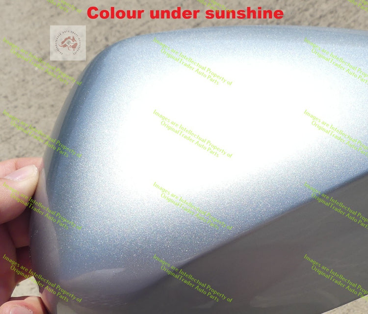Left Door Mirror Cap Case Housing for Mazda 2 DJ DL Sonic Silver Metallic 45P