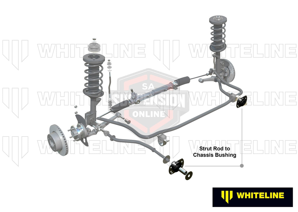 Whiteline W81312 - Strut Rod - To Chassis Bushing Kit (Rod/Strut- wheel suspensi
