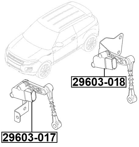 Rear Level Sensor Fits Land Rover LR024222