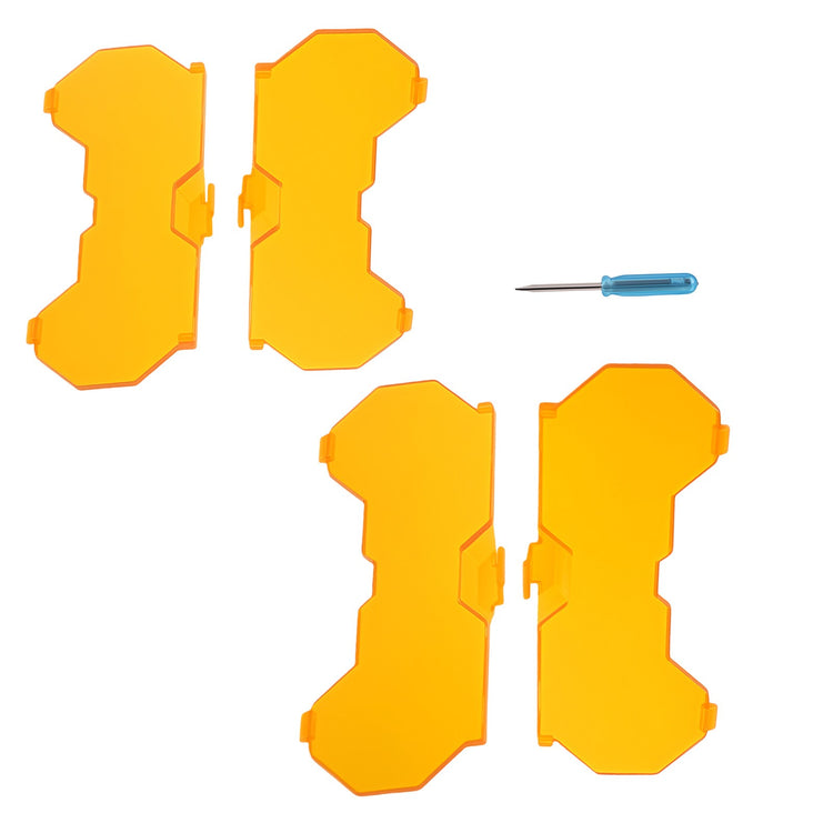 4x 7inch Round LED Light Covers Amber For Maxpeedingrods Driving Light Pods
