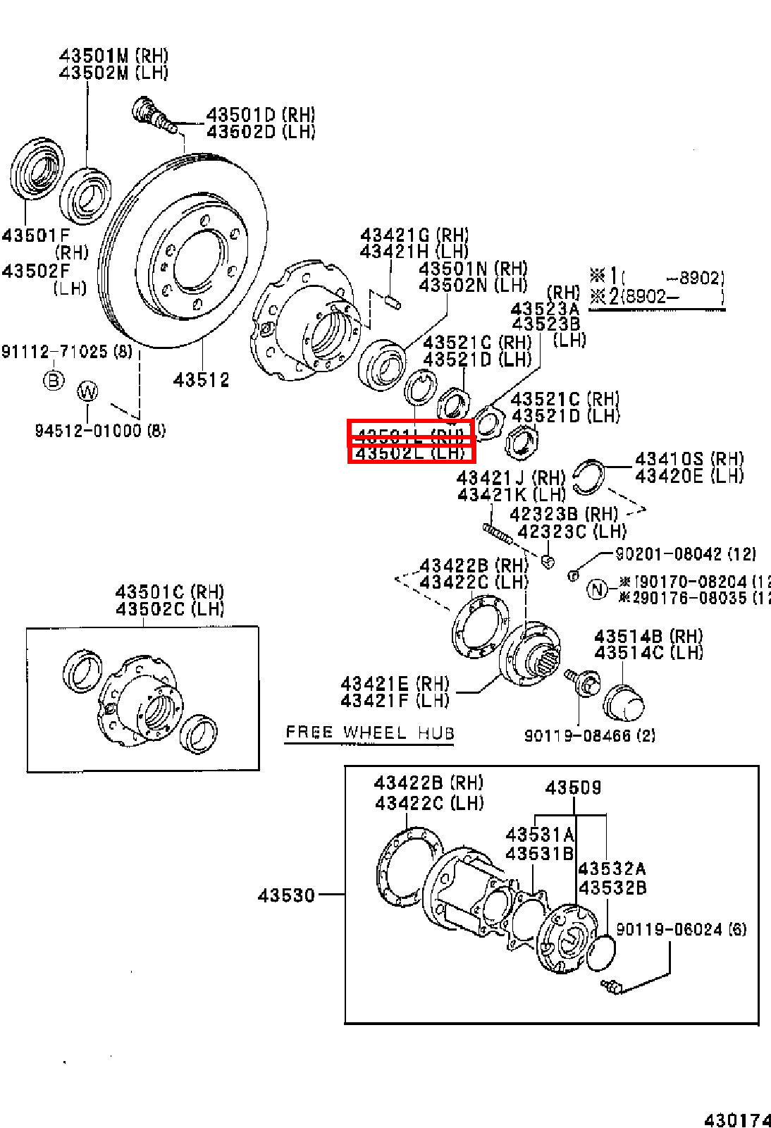 Genuine Regius RCH47 KCH46 Regius Ace KZH120 KZH106 Front Axle Lock Washer