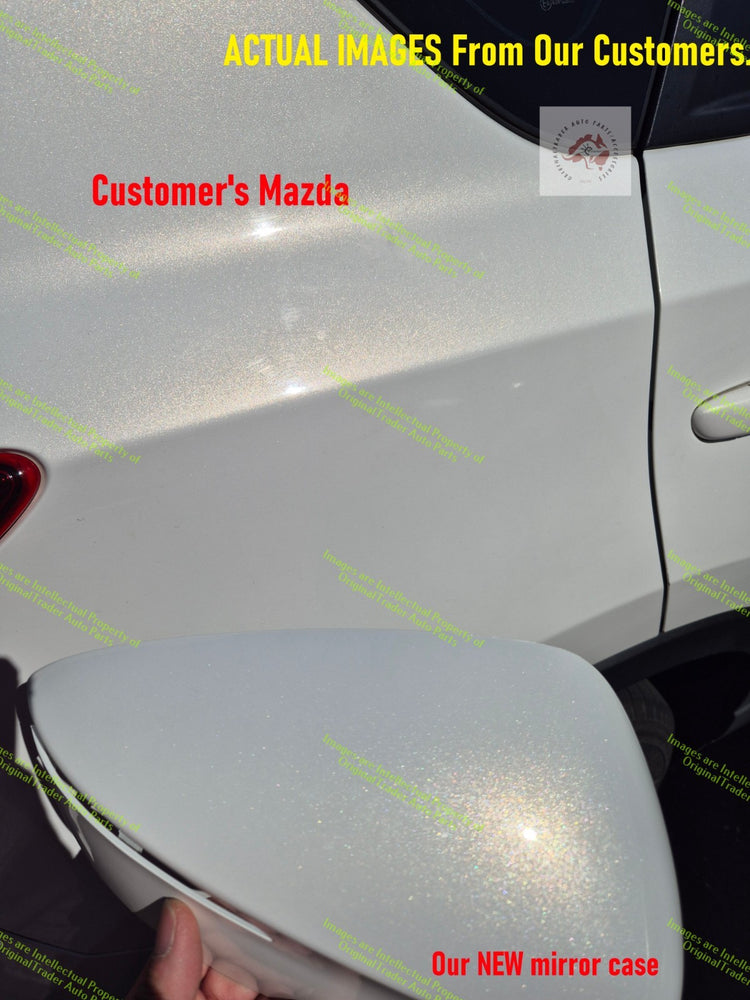 Left Door Mirror Cap Housing Mazda CX-5 CX5 KE S2 Crystal White Pearl Mica 34k