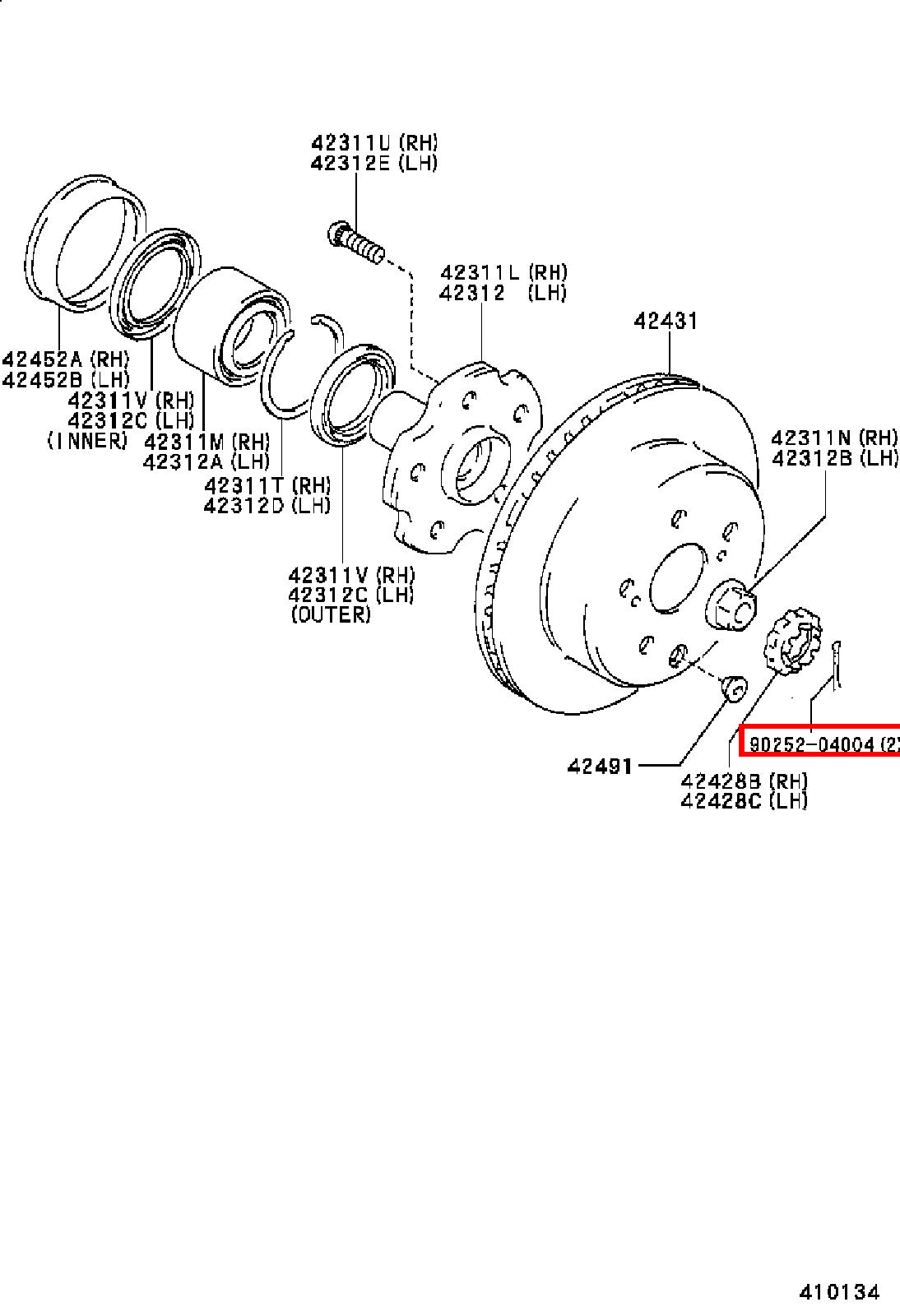 Genuine Regius RCH47 RCH41 LXH43 KCH46 KCH40 Axle Shaft Nut Cotter Pin