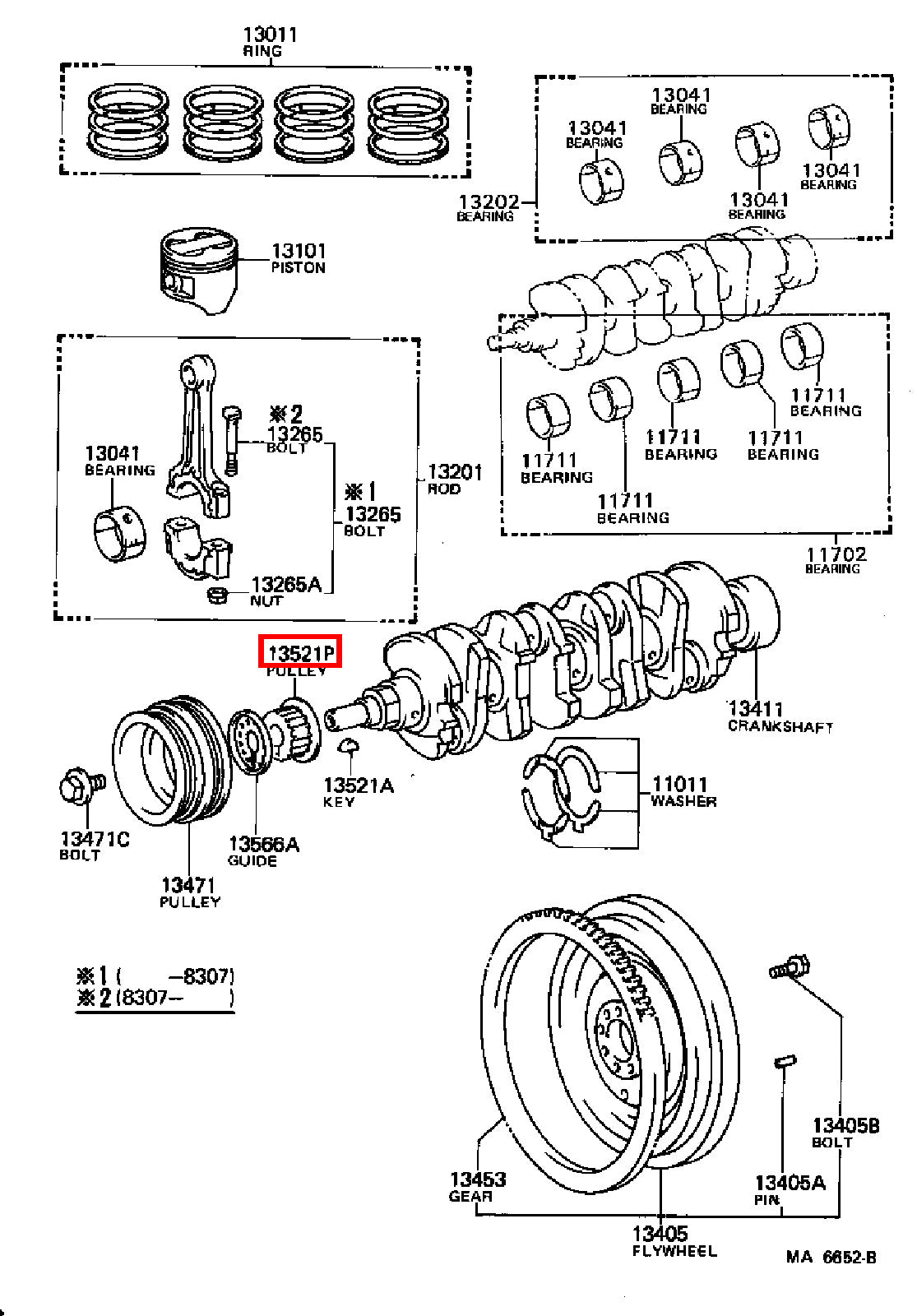 Genuine Celica AT160 4AG 4AGE Crankshaft Timing Gear Sprocket Pulley