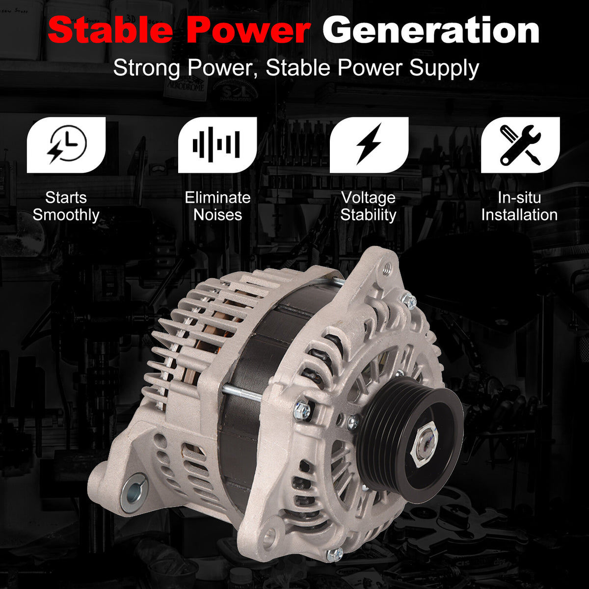 Alternator fit Nissan Skyline V36 VP36 engine VQ35HR 3.5L Petrol 06-08 3 pins