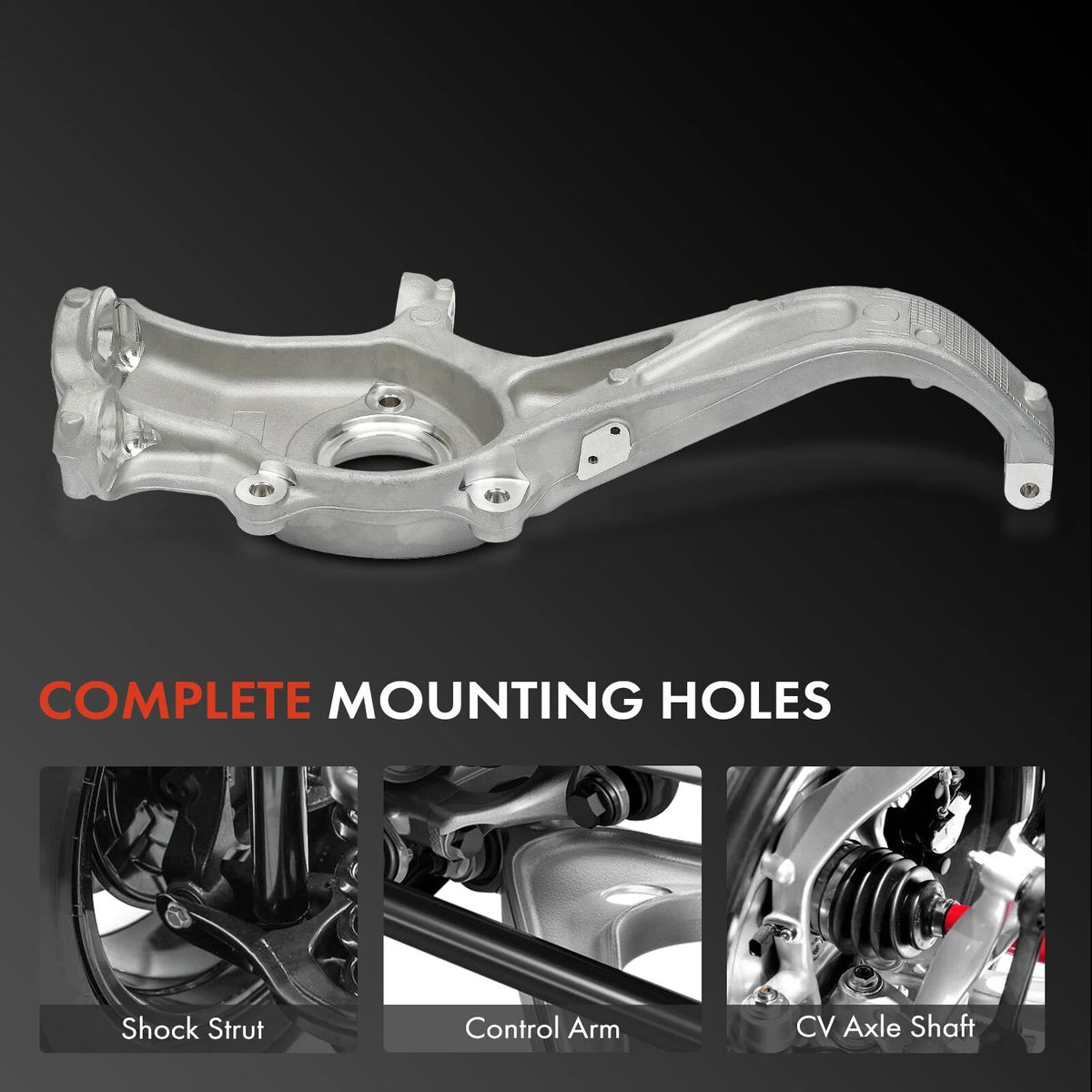2x Front Left & Right Steering Knuckle for Tesla Model 3 EV 5YJ3 2017-2023 Sedan