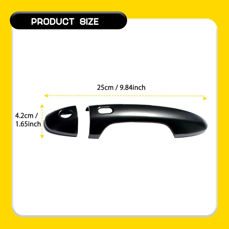 Right Hand Drive Matte Black Door Handle Cover Trim for Toyota Hilux 2015-2019