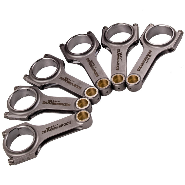 6x Connecting Rods for BMW M50 M52 B25 TU 24V Conrod Bielle Pleuel ARP 140mm