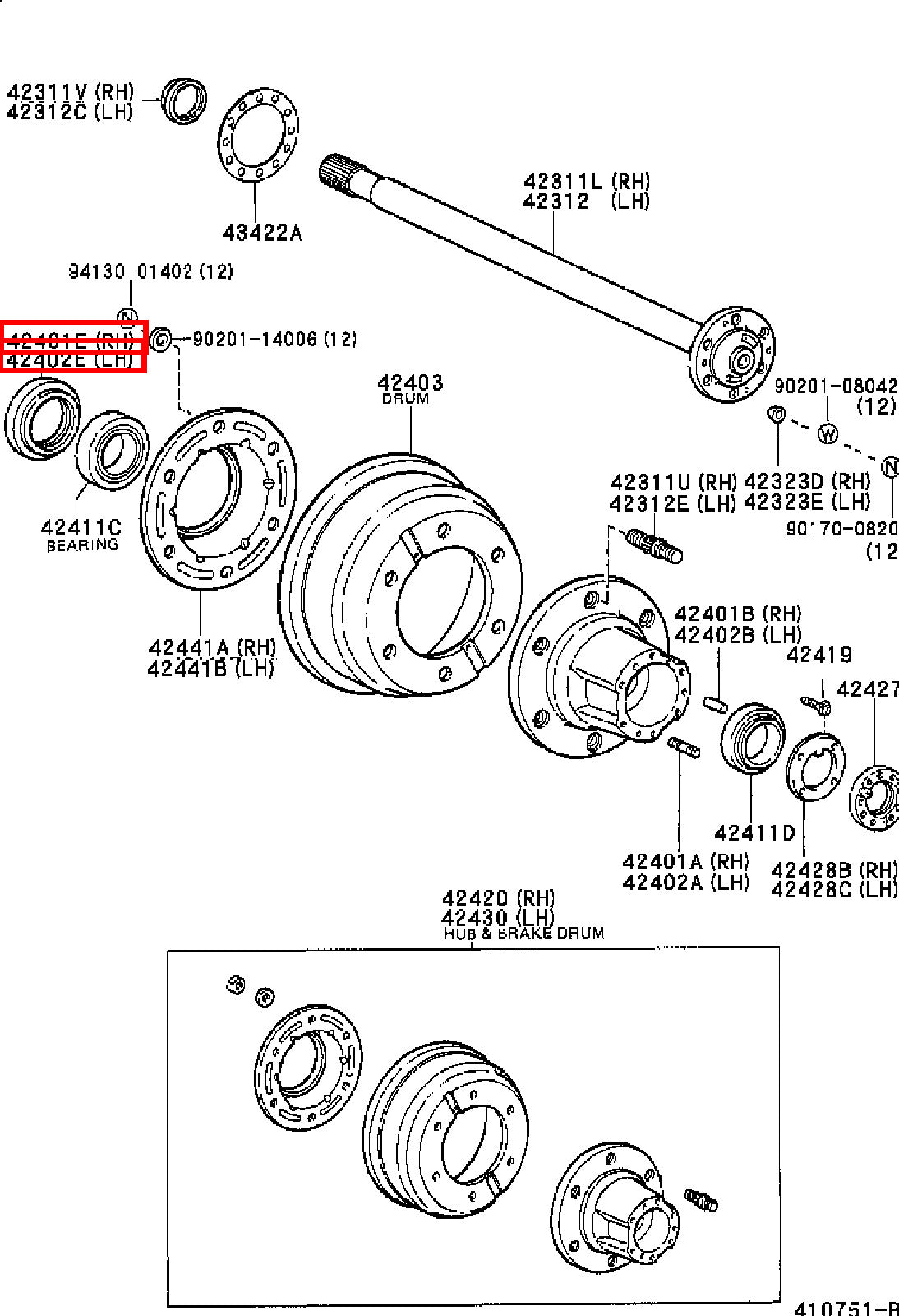Genuine LandCruiser VDJ79 VDJ78 VDJ76 Wheel Bearing Hub Oil Seal