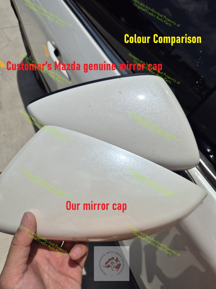 Right Door Mirror Cap Housing fit Mazda CX-5 CX5 KF Snowflake White Pearl 25D