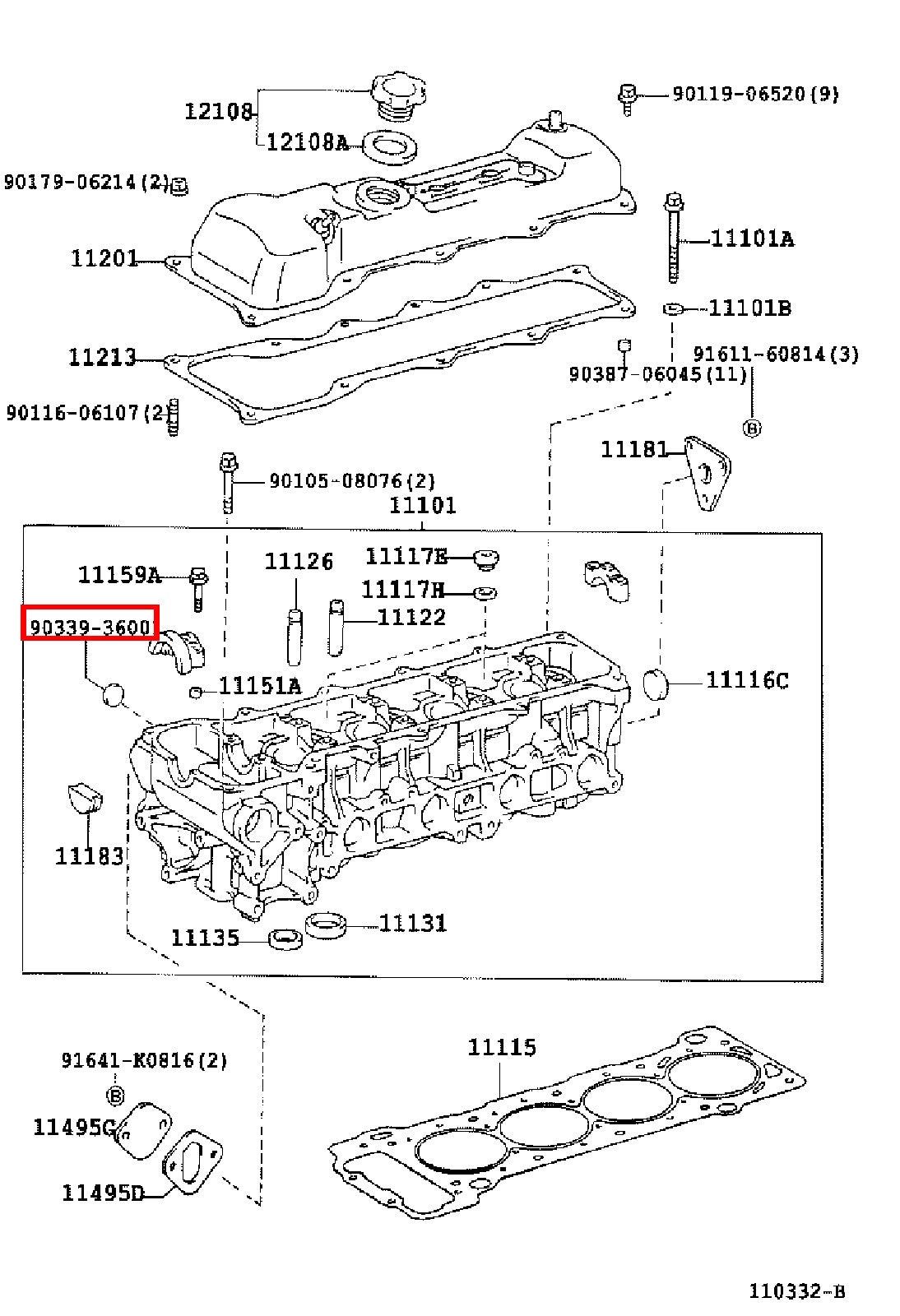 Genuine 4Runner RZN185 RZN180 Avensis ST220 Caldina ST210 Cylinder Head Plug