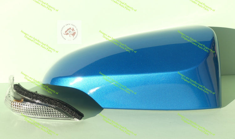 Right Side Mirror Case Cap Housing for Toyota Corolla E180 Series 2 Blue Gem 8X7