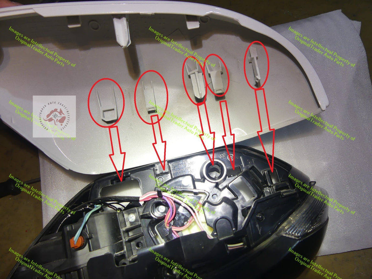Right Side Mirror Case Cap for Toyota Corolla E210 Series Frosted White 089