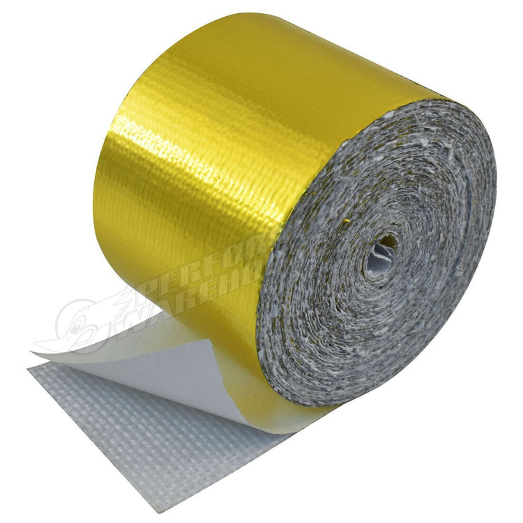 Heat Reflective Tape 1-1/2" X 30', Adhesive Backed, Gold - CAL-H1043GD