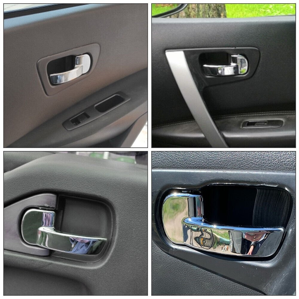 Pair LH+RH Inner Door Handle For Nissan Navara D40 05~15 Pathfinder R51 05~13