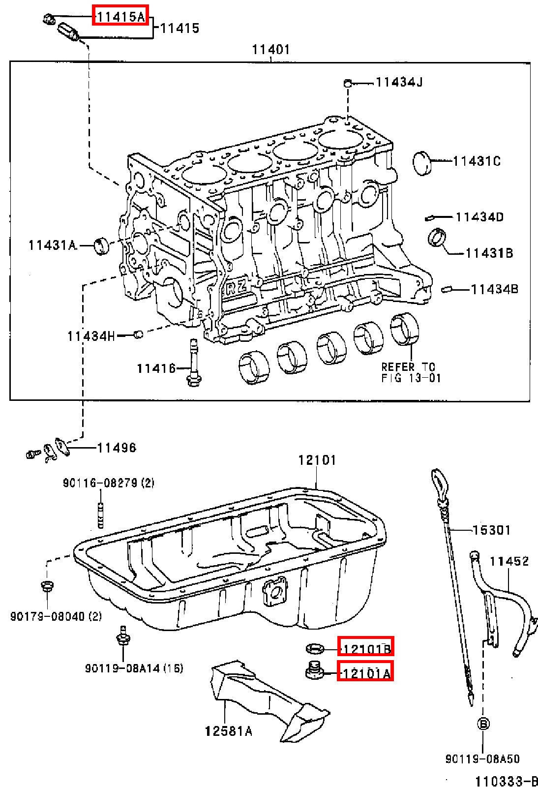 Genuine Yaris ZSP90 SCP10 NLP90 NLP130 1.4 1.0 1.8 Sump Drain Plug w Washer