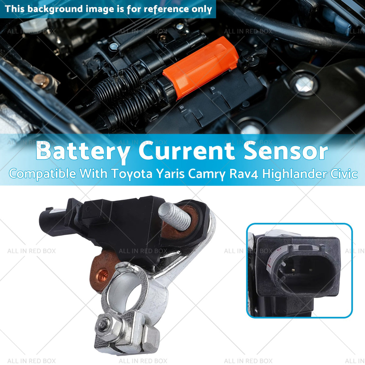 Battery Current Sensor Suitable for Toyota Yaris Camry Rav4 Highlander Civic