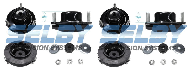 2 X FRONT TOP STRUT/SHOCK MOUNT FOR TOYOTA FORTUNER GUN156 2.8L 1GD 1GDFTV 15-ON