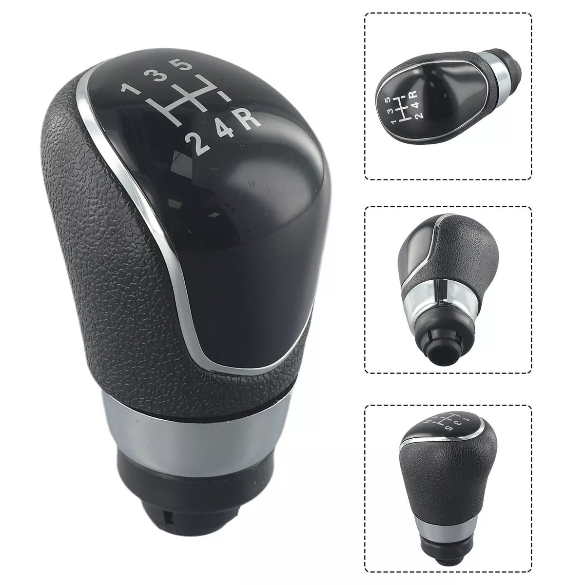 5 Speed Gear Stick Shift Knob Black For Ford Focus MK2 MK3 C-MAX S-Max Fiesta AU
