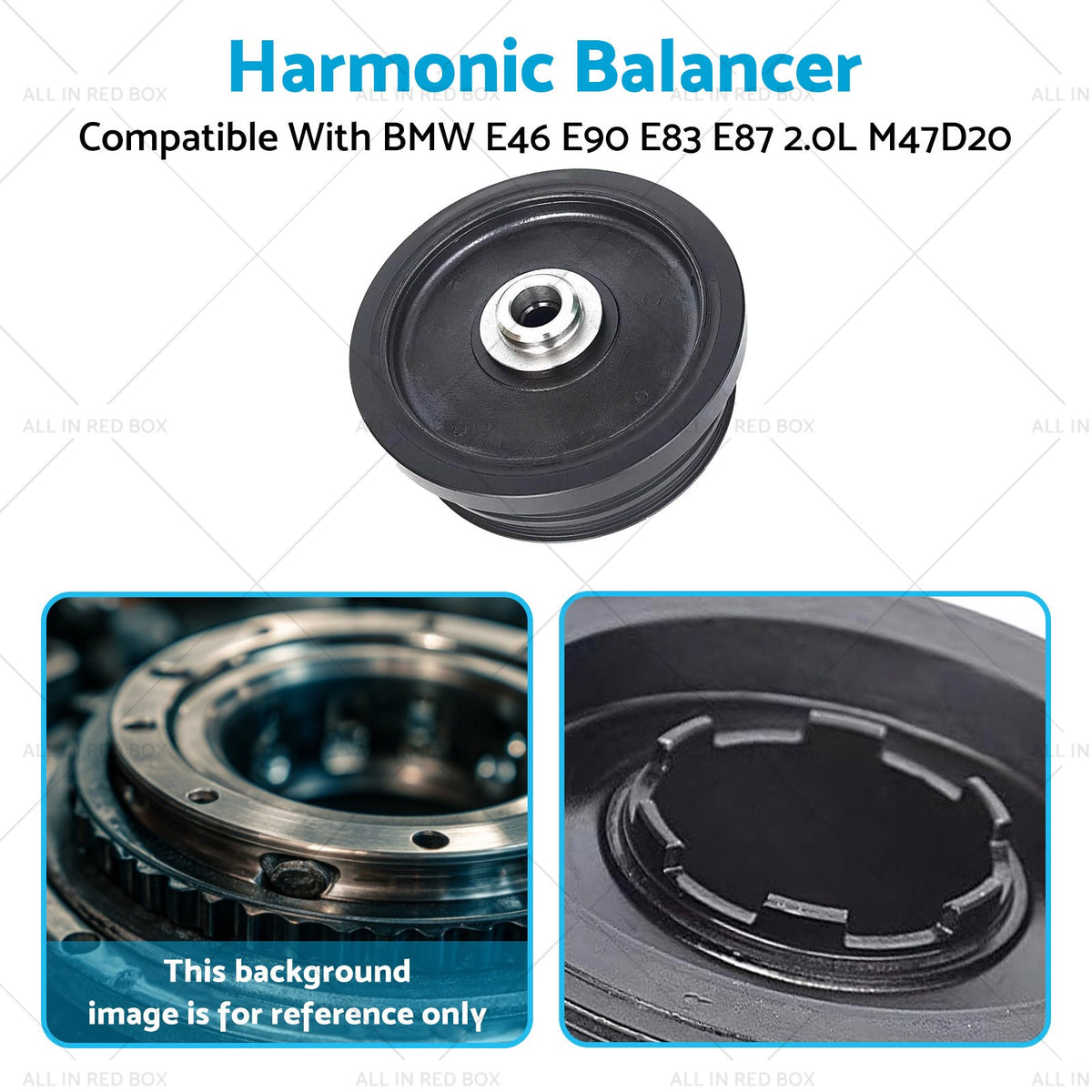Harmonic Balancer Suitable For BMW E46 E83 E87 E90 120D 320D 2.0L Diesel 4cyl