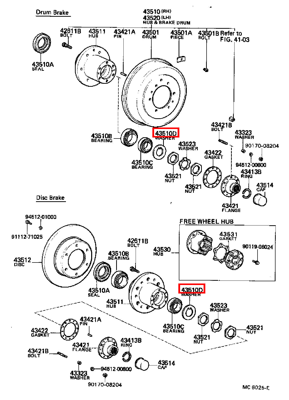 Genuine Regius RCH47 KCH46 Regius Ace KZH120 KZH106 Front Axle Lock Washer